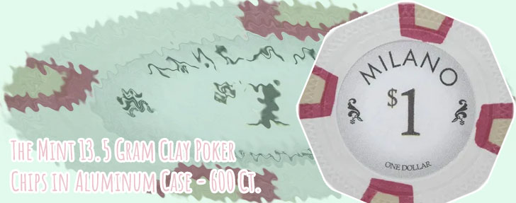 Claysmith mint poker chips