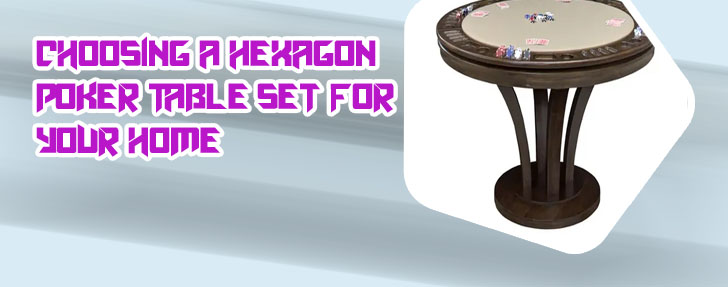 Modern poker table set