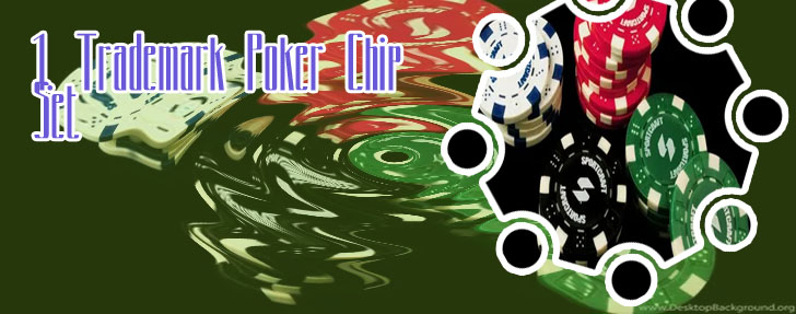 Poker chips set up